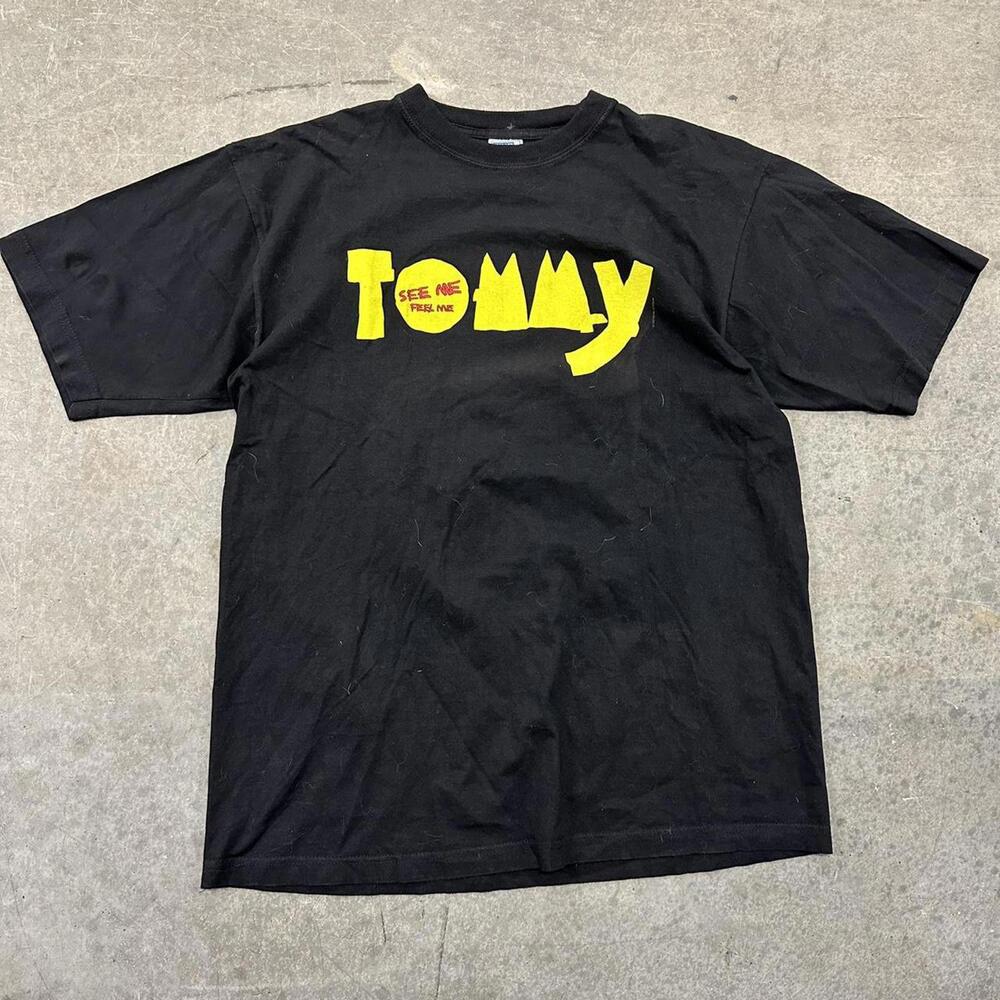 Vintage 90s The Who Tommy Graphic Shirt Size Large